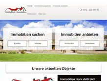 Tablet Screenshot of immobilien-heck.de
